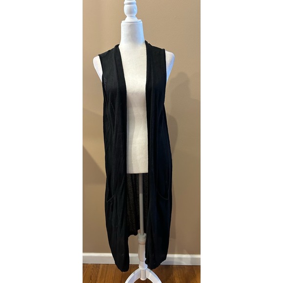 J. Jil Women's Sleeveless Long Vest Cardigan Lightweight Duster, Size 2x - Picture 1 of 6